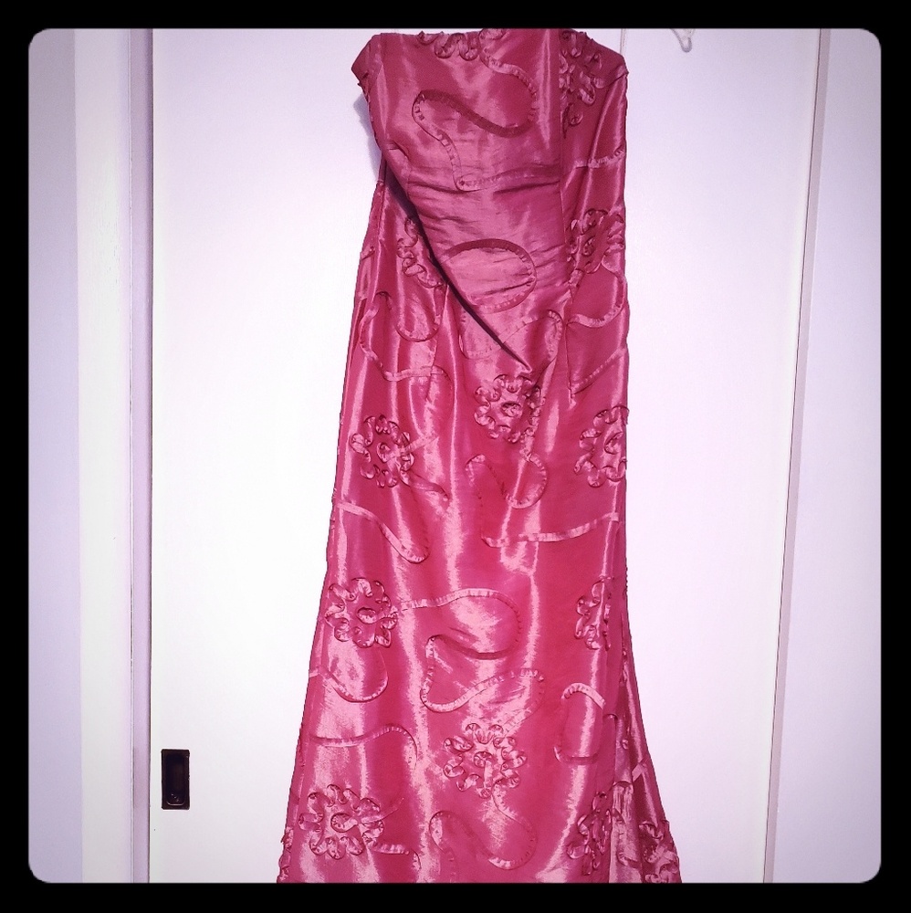Floral design formal dress